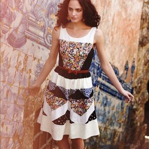 Anthropologie RARE Leiftnotes Patchwork Dress 14